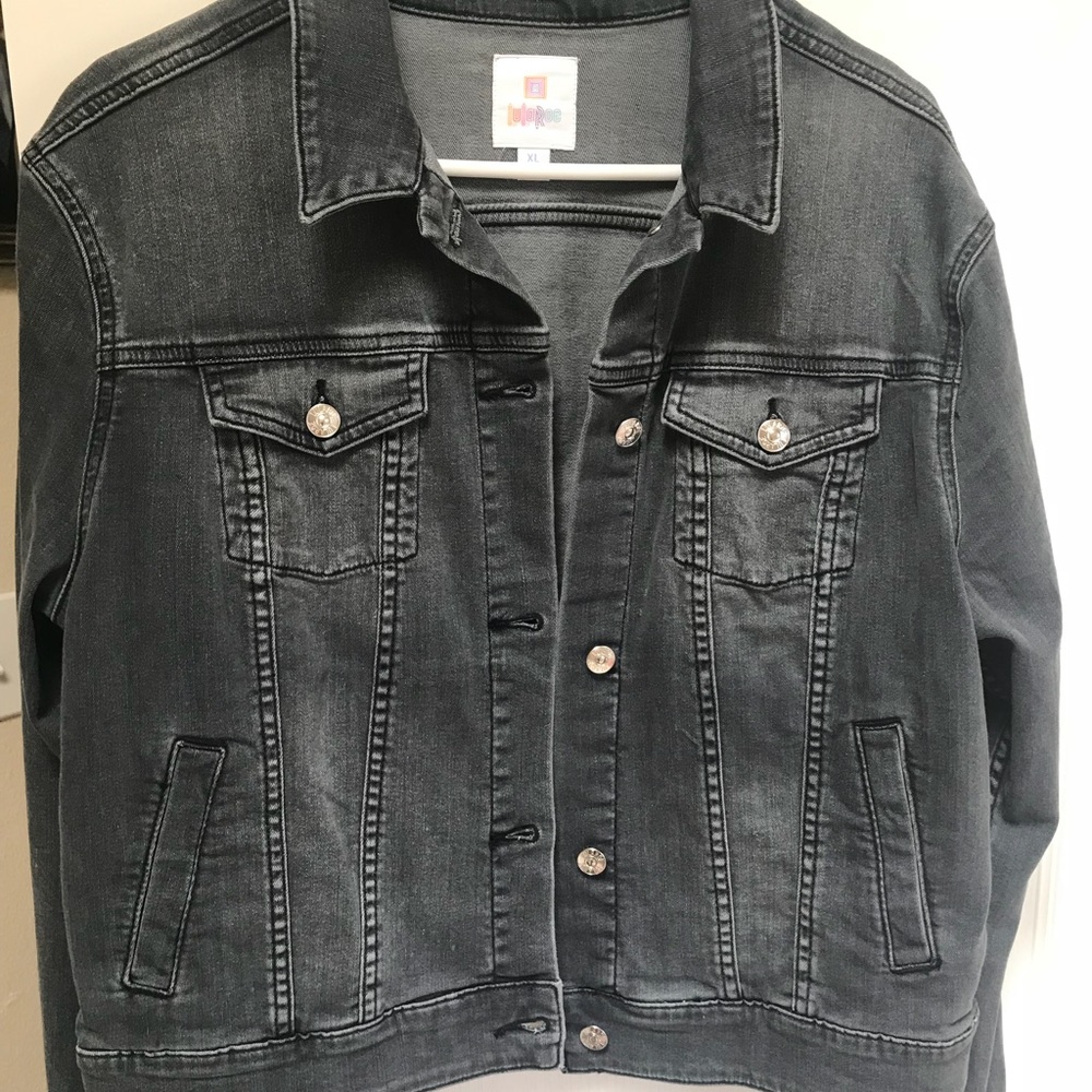 Lularoe Harvey denim jacket XL